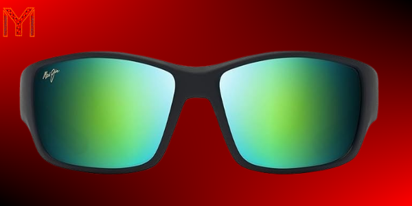 Maui Jim Mens Local Kine Polarized Wrap Sunglasses